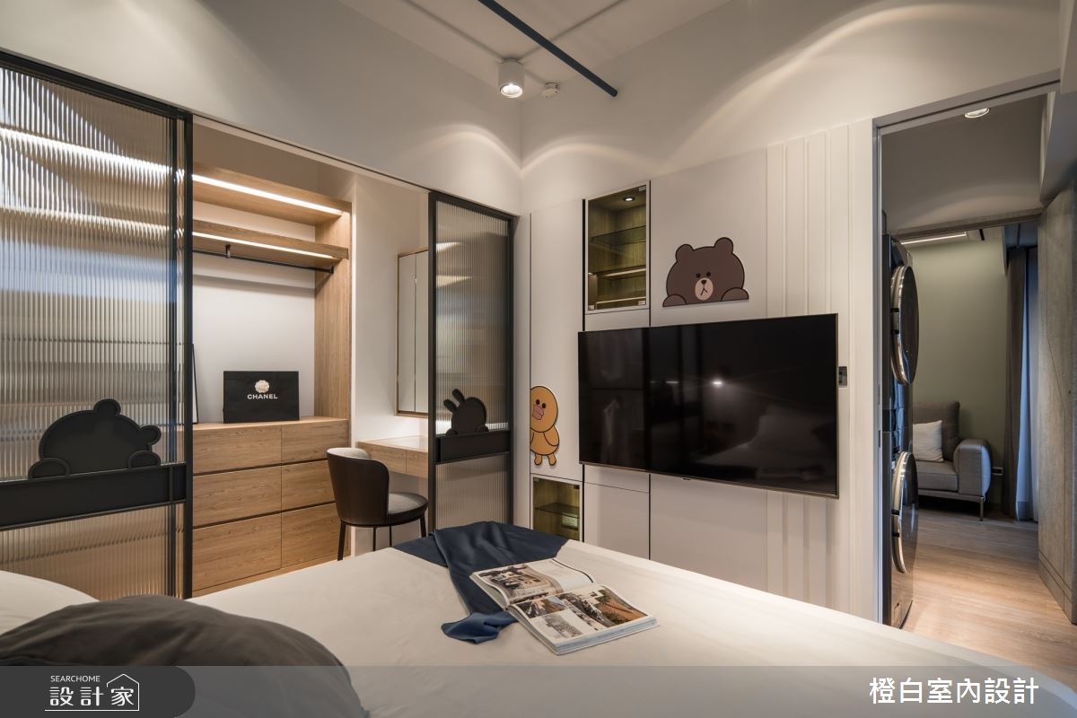 13坪新成屋(5年以下)＿混搭風臥室更衣間案例圖片＿橙白室內裝修設計工程有限公司＿橙白_100三發嵐海之41