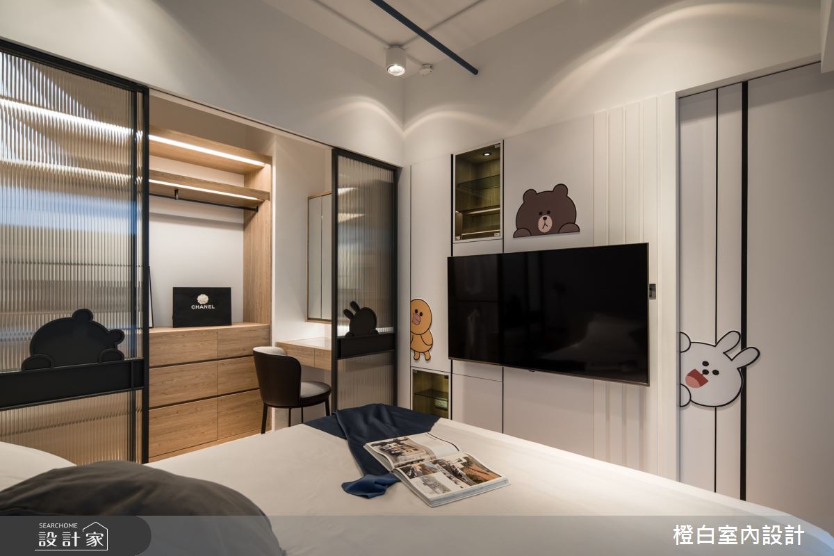 13坪新成屋(5年以下)＿混搭風臥室更衣間案例圖片＿橙白室內裝修設計工程有限公司＿橙白_100三發嵐海之42