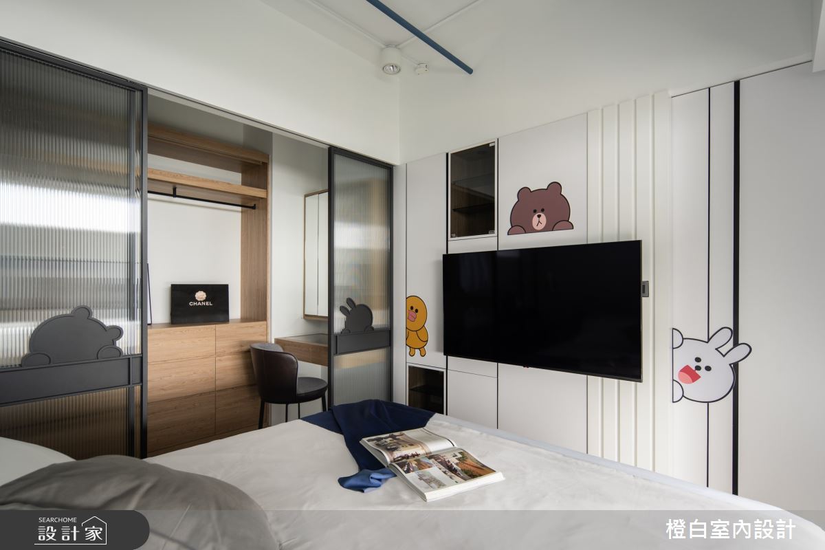 13坪新成屋(5年以下)＿混搭風臥室更衣間案例圖片＿橙白室內裝修設計工程有限公司＿橙白_100三發嵐海之43