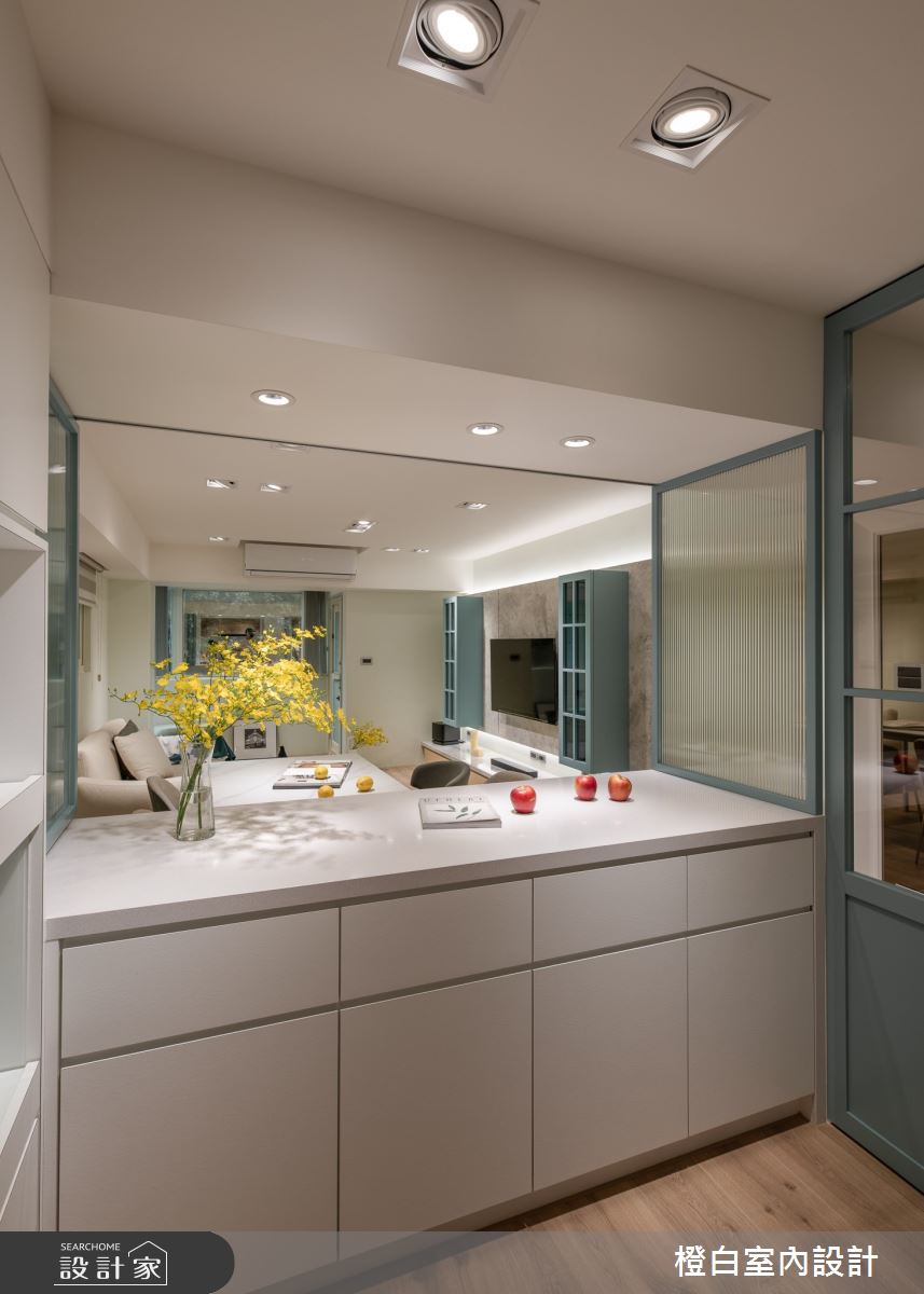 26坪老屋(16~30年)＿鄉村風中島案例圖片＿橙白室內裝修設計工程有限公司＿橙白_101名仕園之11