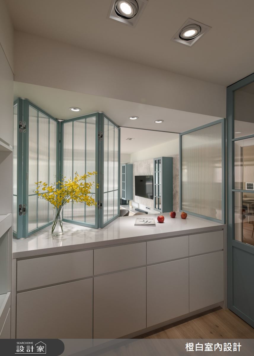 26坪老屋(16~30年)＿鄉村風中島案例圖片＿橙白室內裝修設計工程有限公司＿橙白_101名仕園之12