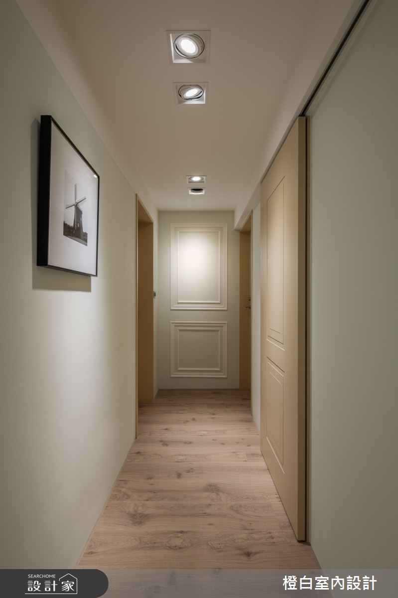 26坪老屋(16~30年)＿鄉村風走廊案例圖片＿橙白室內裝修設計工程有限公司＿橙白_101名仕園之22