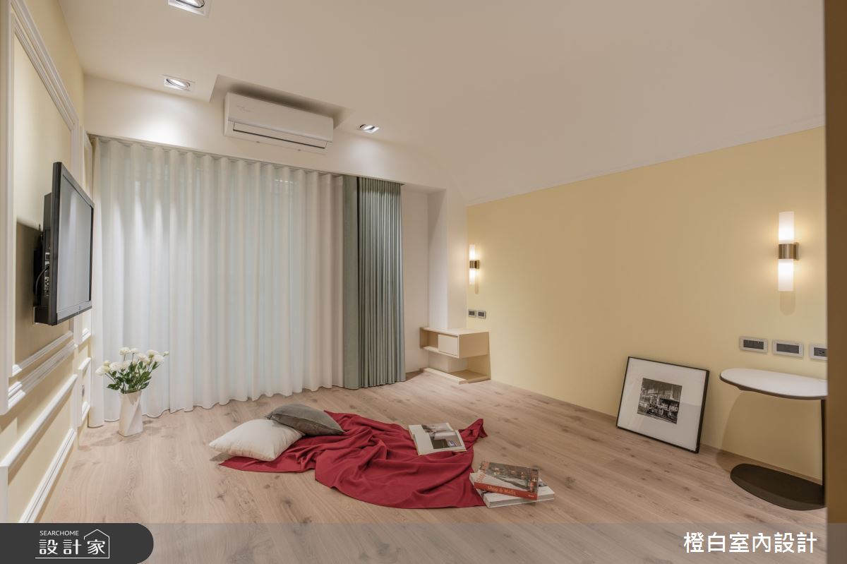 26坪老屋(16~30年)＿鄉村風臥室多功能室案例圖片＿橙白室內裝修設計工程有限公司＿橙白_101名仕園之24