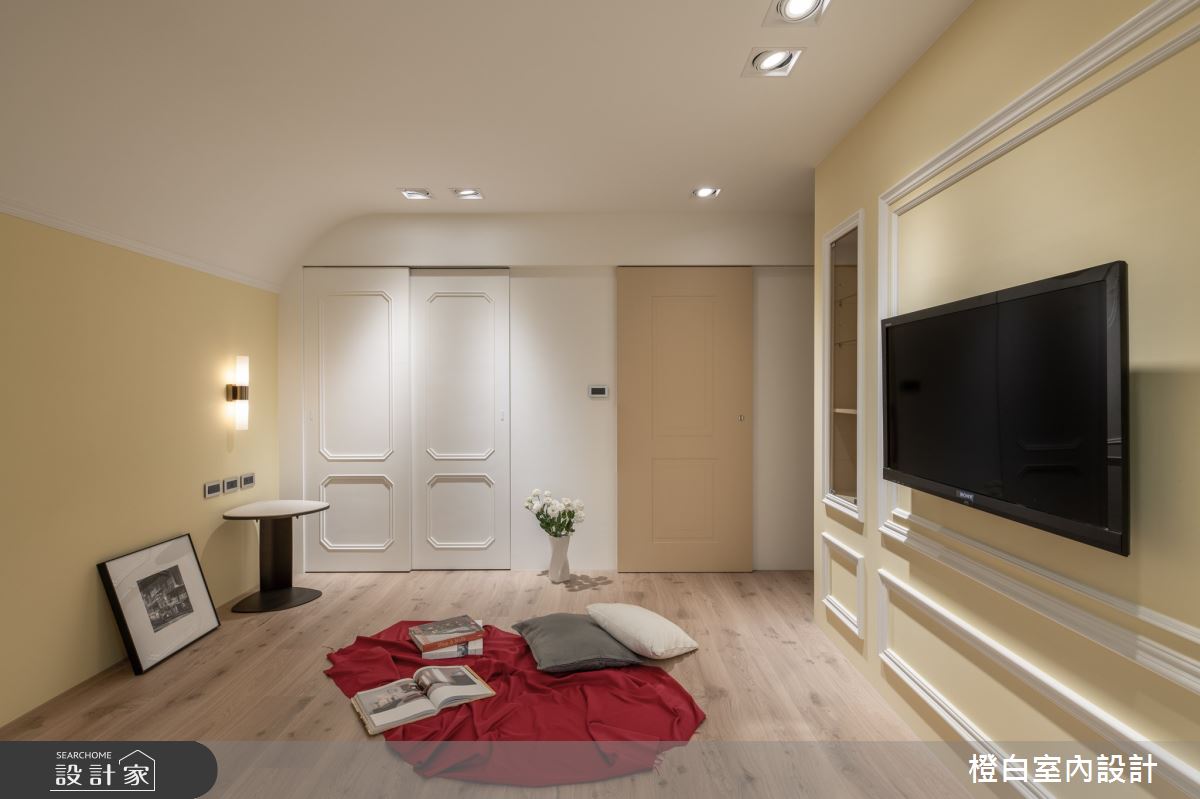 26坪老屋(16~30年)＿鄉村風臥室多功能室案例圖片＿橙白室內裝修設計工程有限公司＿橙白_101名仕園之28