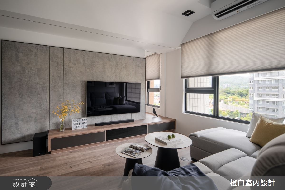 19坪新成屋(5年以下)＿混搭風客廳案例圖片＿橙白室內裝修設計工程有限公司＿橙白_102樂沐之3