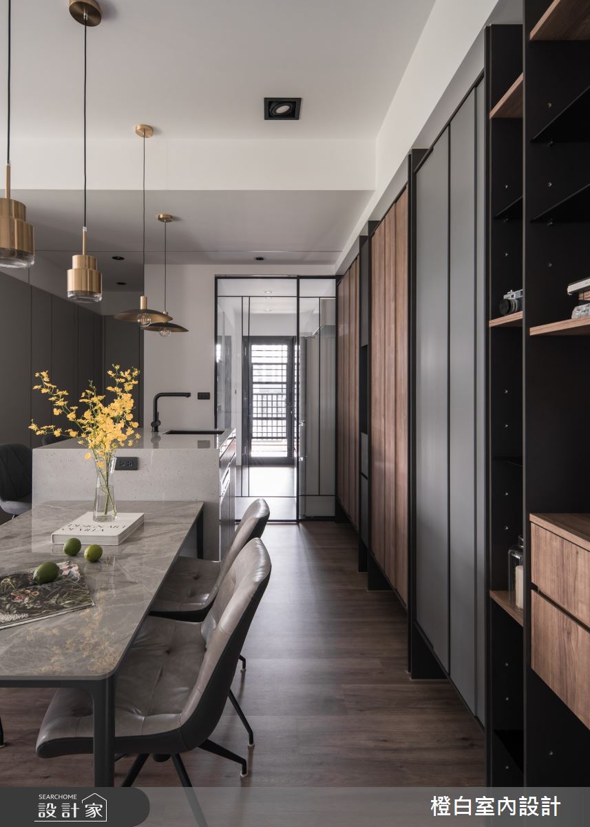 19坪新成屋(5年以下)＿混搭風餐廳中島案例圖片＿橙白室內裝修設計工程有限公司＿橙白_102樂沐之12