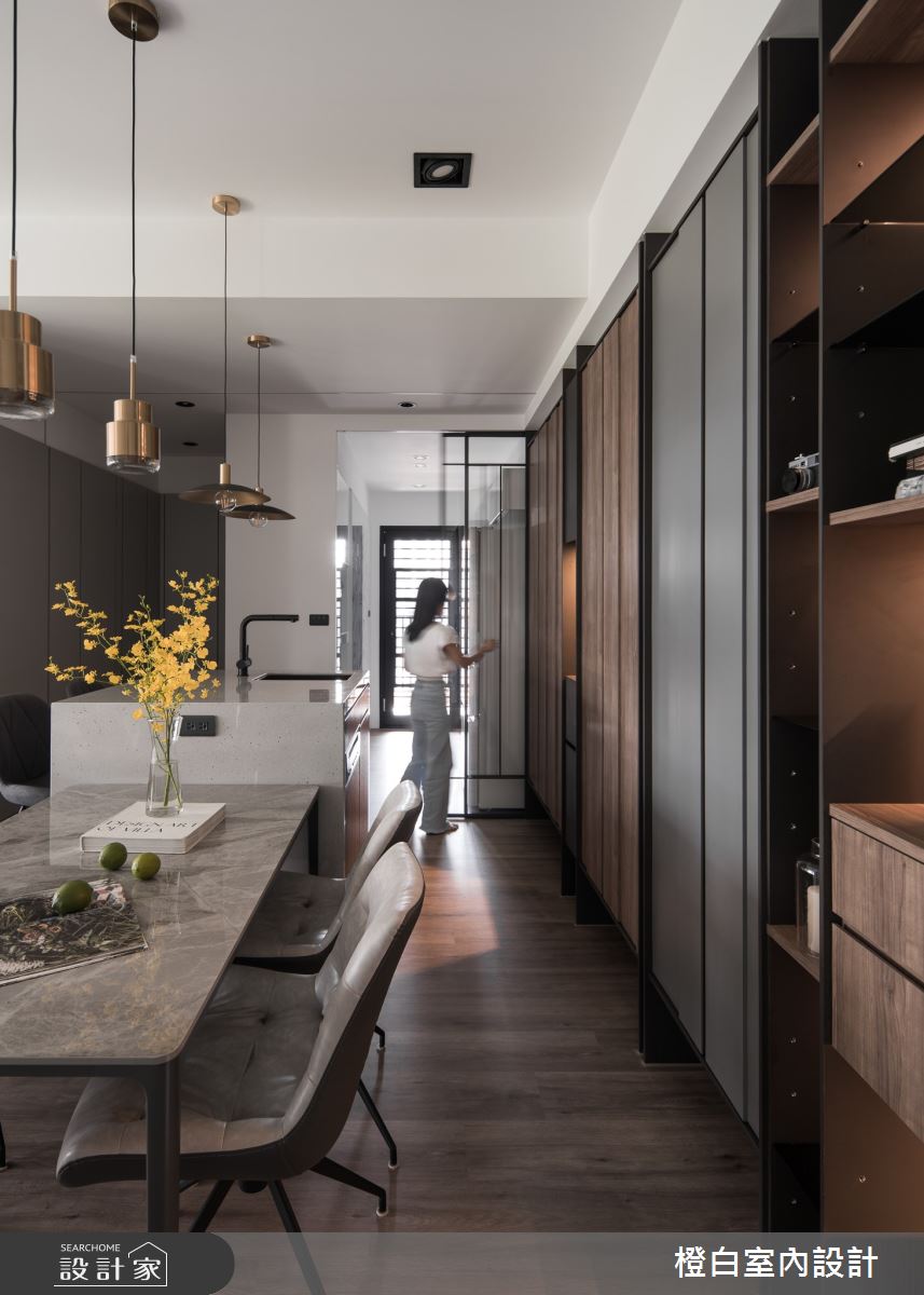 19坪新成屋(5年以下)＿混搭風餐廳中島案例圖片＿橙白室內裝修設計工程有限公司＿橙白_102樂沐之14