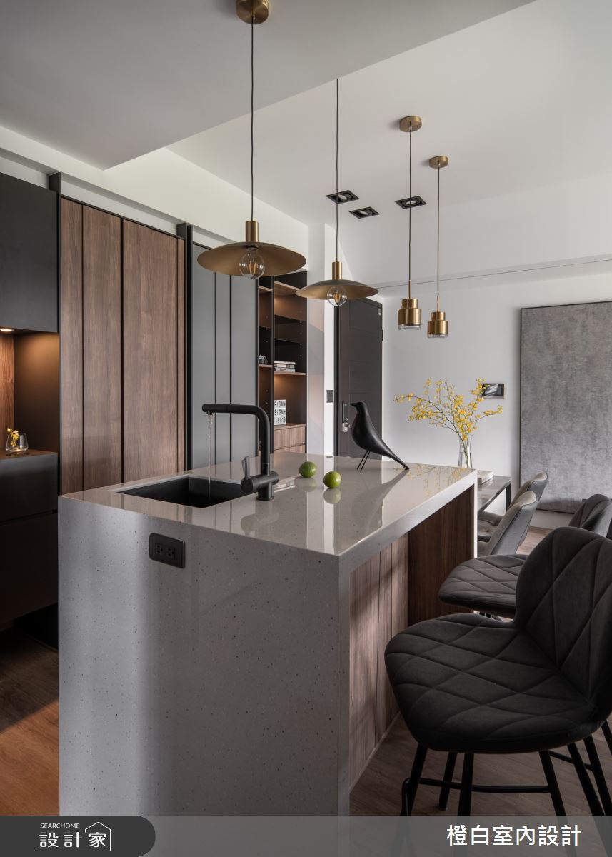 19坪新成屋(5年以下)＿混搭風餐廳中島案例圖片＿橙白室內裝修設計工程有限公司＿橙白_102樂沐之16