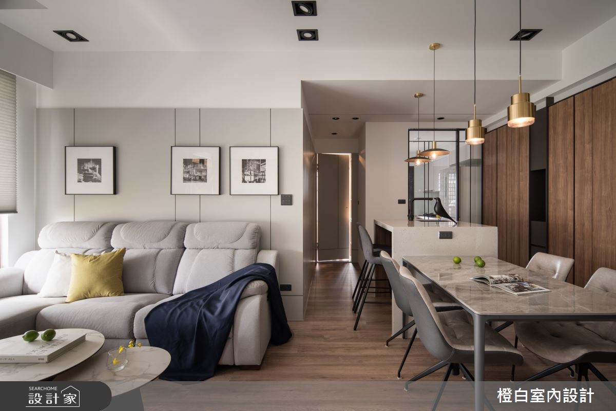 19坪新成屋(5年以下)＿混搭風客廳餐廳案例圖片＿橙白室內裝修設計工程有限公司＿橙白_102樂沐之26