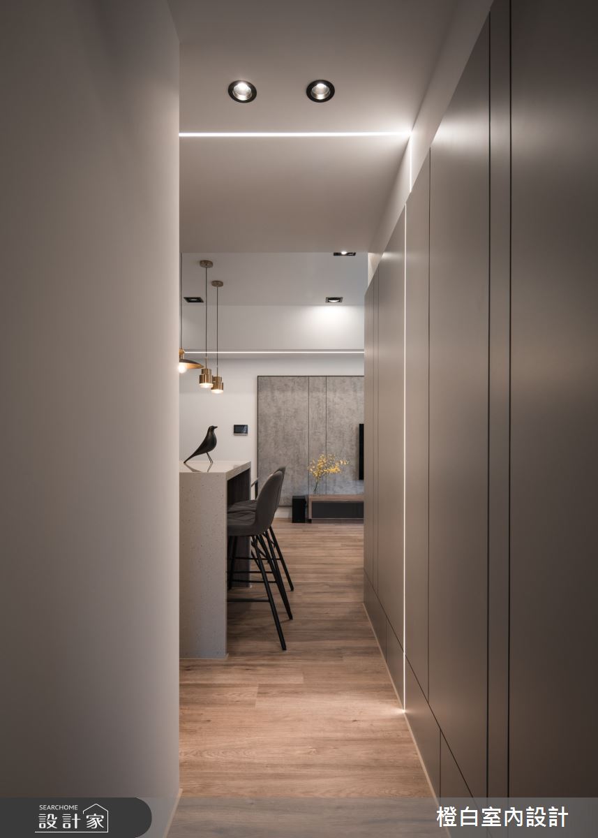 19坪新成屋(5年以下)＿混搭風走廊中島案例圖片＿橙白室內裝修設計工程有限公司＿橙白_102樂沐之28