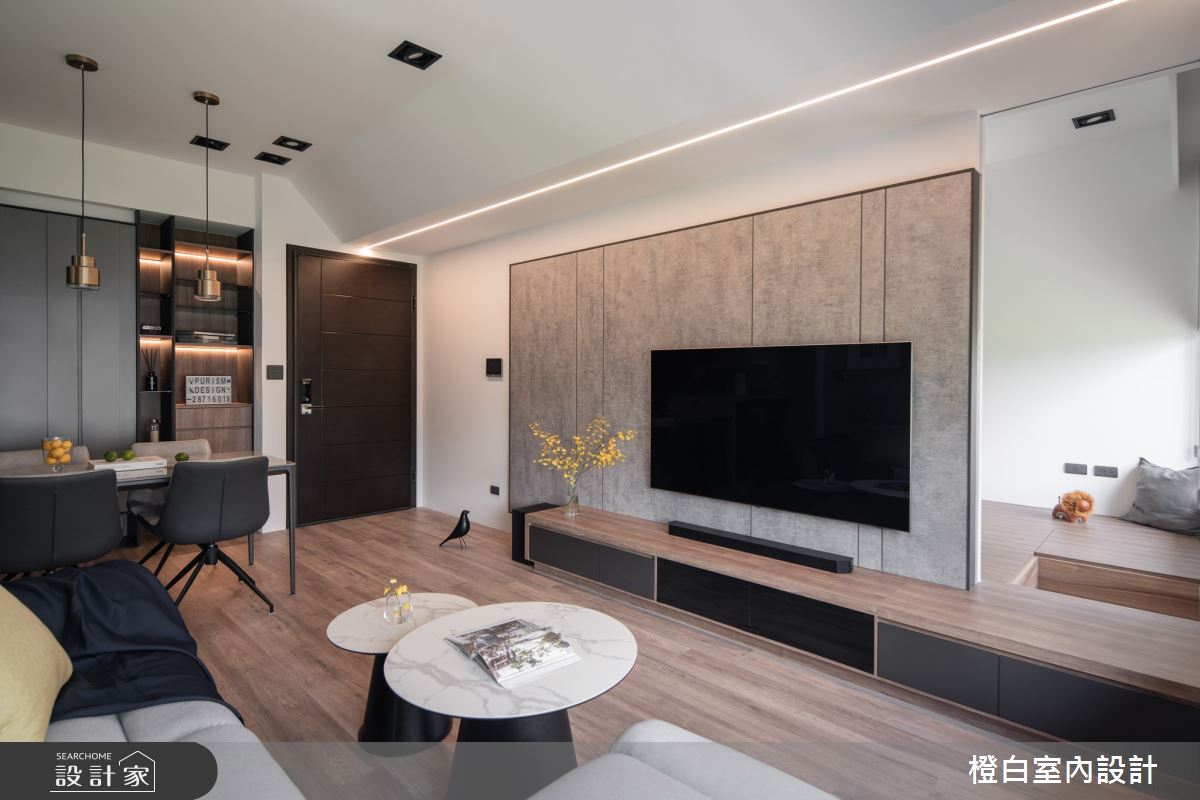 19坪新成屋(5年以下)＿混搭風玄關客廳餐廳案例圖片＿橙白室內裝修設計工程有限公司＿橙白_102樂沐之31