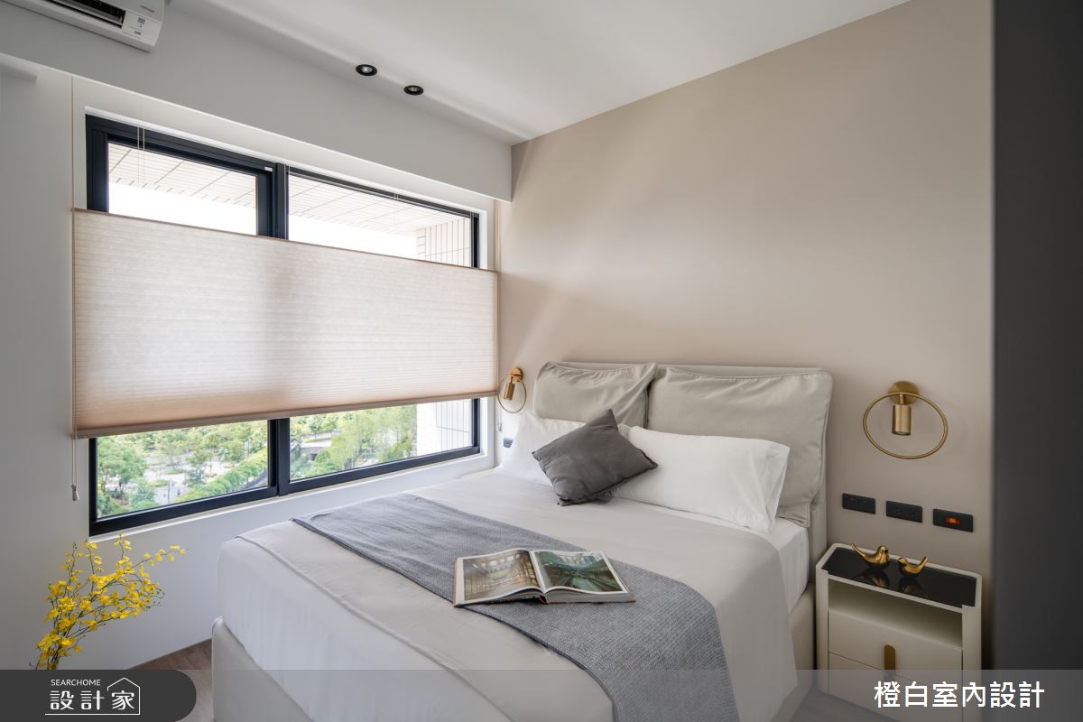 19坪新成屋(5年以下)＿混搭風臥室案例圖片＿橙白室內裝修設計工程有限公司＿橙白_102樂沐之40