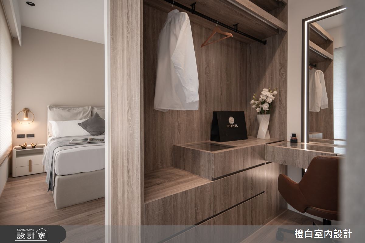 19坪新成屋(5年以下)＿混搭風臥室更衣間案例圖片＿橙白室內裝修設計工程有限公司＿橙白_102樂沐之43