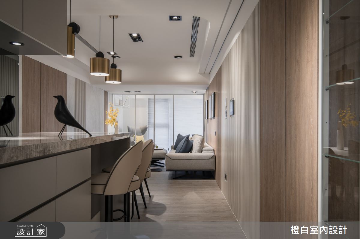 30坪新成屋(5年以下)＿現代風玄關餐廳吧檯案例圖片＿橙白室內裝修設計工程有限公司＿橙白_103那山階之11