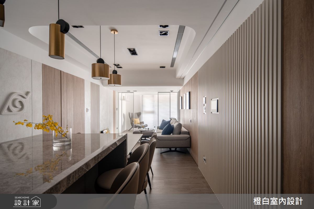 30坪新成屋(5年以下)＿現代風玄關餐廳案例圖片＿橙白室內裝修設計工程有限公司＿橙白_103那山階之15