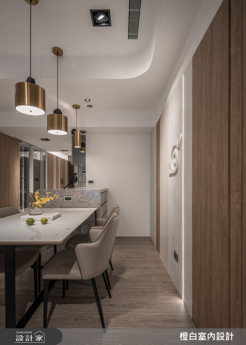 30坪新成屋(5年以下)＿現代風餐廳案例圖片＿橙白室內裝修設計工程有限公司＿橙白_103那山階之23