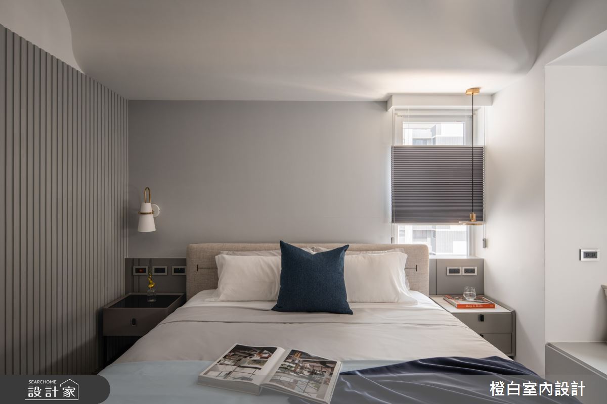 30坪新成屋(5年以下)＿現代風臥室案例圖片＿橙白室內裝修設計工程有限公司＿橙白_103那山階之55