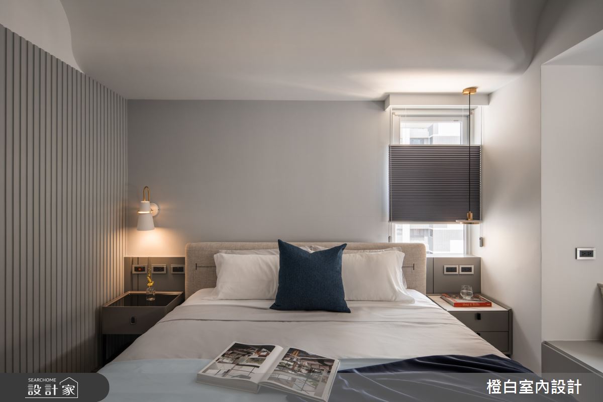 30坪新成屋(5年以下)＿現代風臥室案例圖片＿橙白室內裝修設計工程有限公司＿橙白_103那山階之56