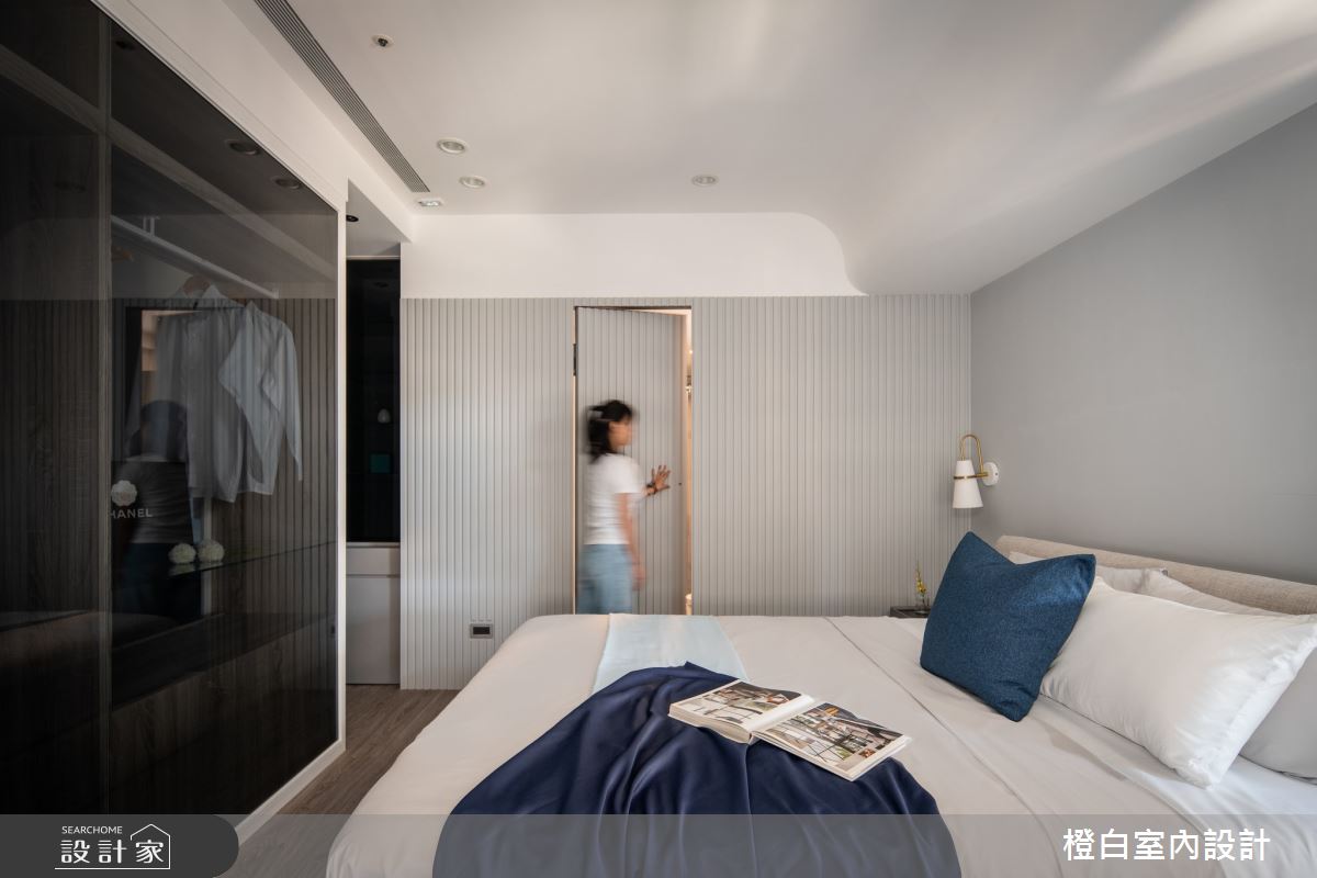 30坪新成屋(5年以下)＿現代風臥室更衣間案例圖片＿橙白室內裝修設計工程有限公司＿橙白_103那山階之58