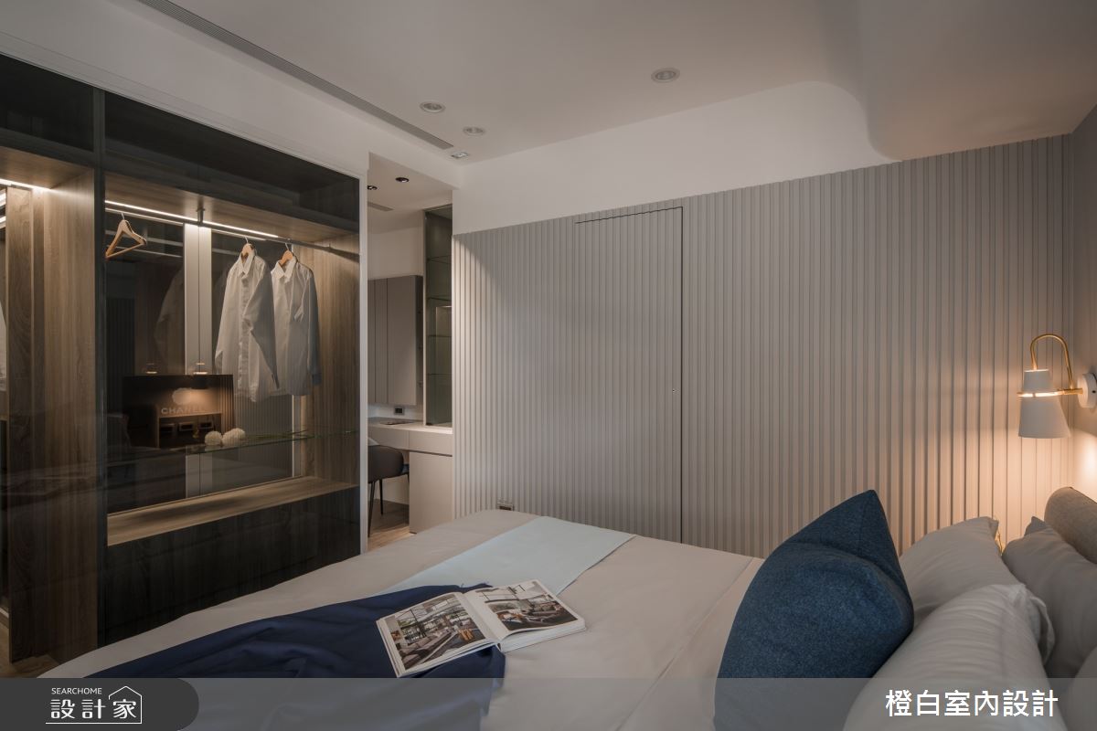 30坪新成屋(5年以下)＿現代風臥室更衣間案例圖片＿橙白室內裝修設計工程有限公司＿橙白_103那山階之60