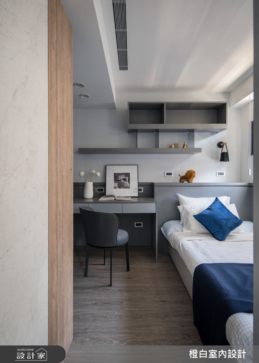 30坪新成屋(5年以下)＿現代風客房案例圖片＿橙白室內裝修設計工程有限公司＿橙白_103那山階之64