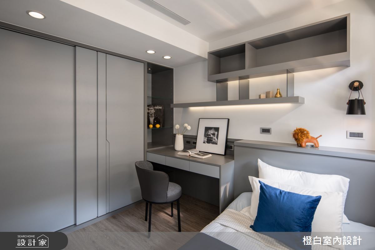 30坪新成屋(5年以下)＿現代風客房案例圖片＿橙白室內裝修設計工程有限公司＿橙白_103那山階之65