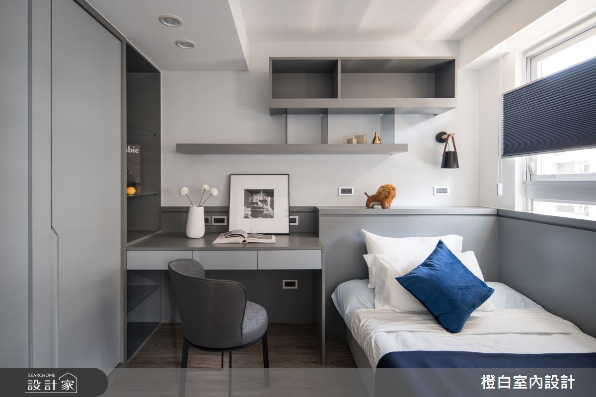 30坪新成屋(5年以下)＿現代風客房案例圖片＿橙白室內裝修設計工程有限公司＿橙白_103那山階之66