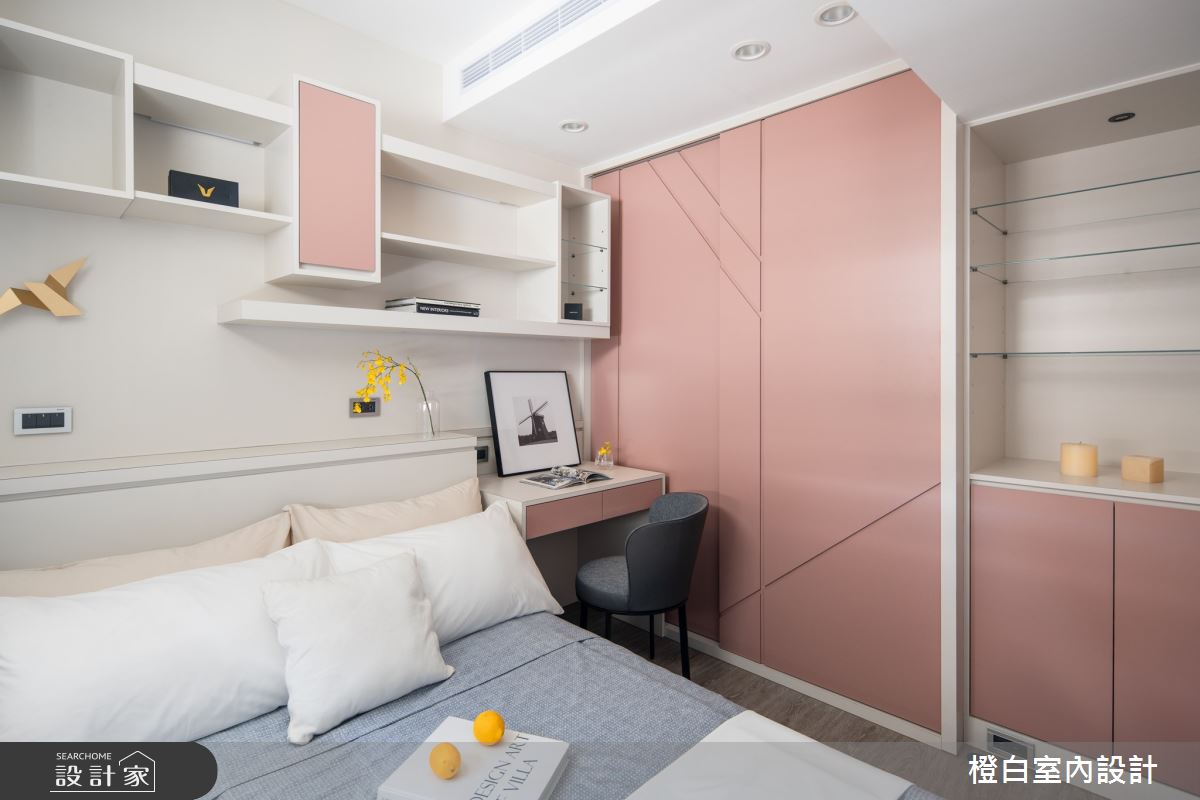 30坪新成屋(5年以下)＿現代風客房案例圖片＿橙白室內裝修設計工程有限公司＿橙白_103那山階之70