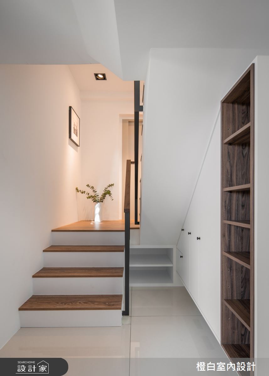 75坪毛胚屋＿現代風樓梯案例圖片＿橙白室內裝修設計工程有限公司＿橙白_104美麗山林之5