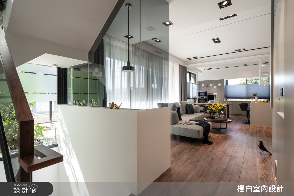 75坪毛胚屋＿現代風客廳餐廳吧檯中島案例圖片＿橙白室內裝修設計工程有限公司＿橙白_104美麗山林之8