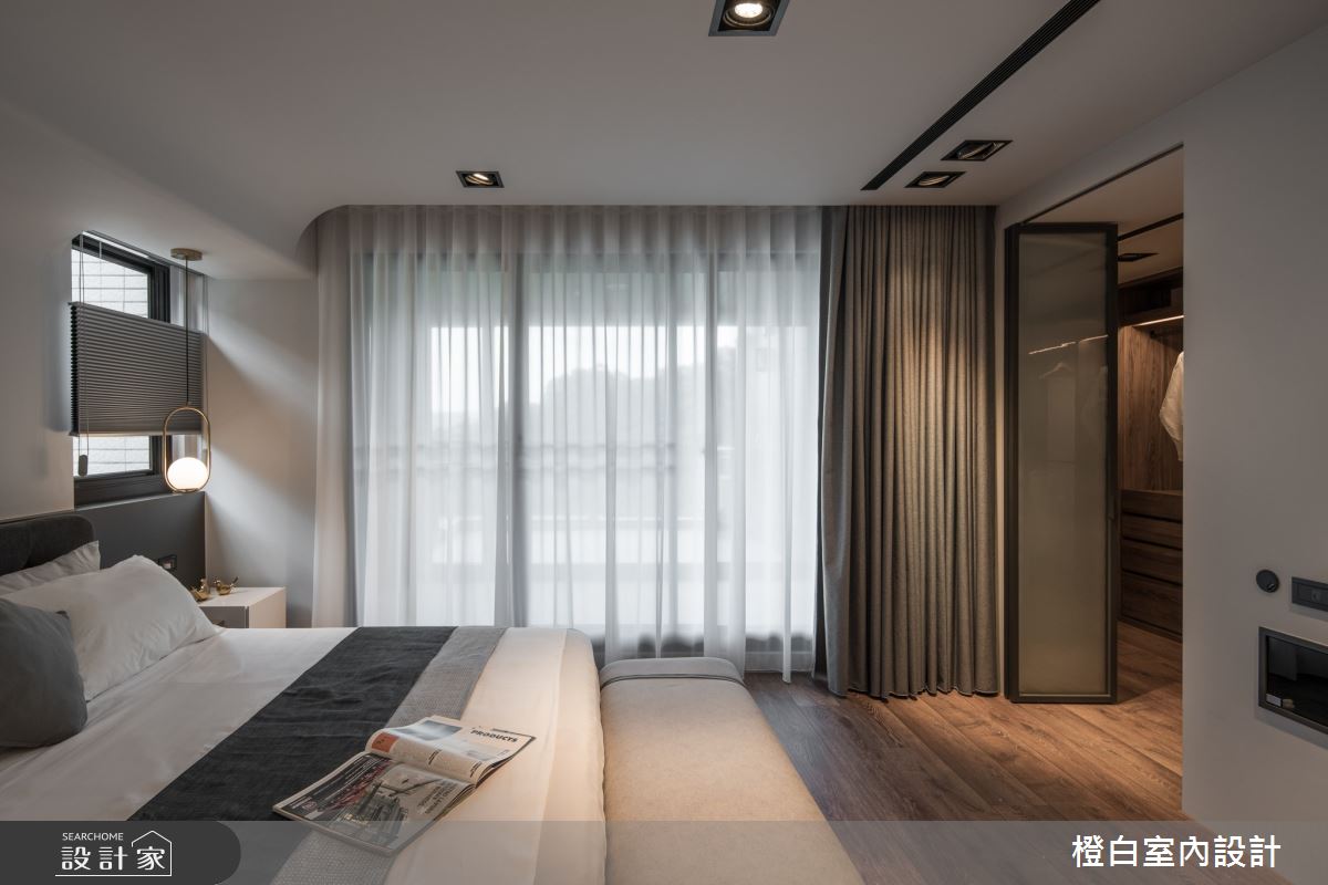75坪毛胚屋＿現代風臥室更衣間案例圖片＿橙白室內裝修設計工程有限公司＿橙白_104美麗山林之46