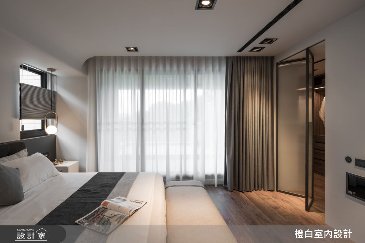 75坪毛胚屋＿現代風臥室更衣間案例圖片＿橙白室內裝修設計工程有限公司＿橙白_104美麗山林之47