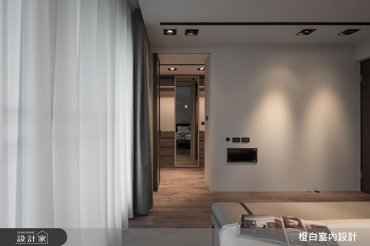 75坪毛胚屋＿現代風臥室更衣間案例圖片＿橙白室內裝修設計工程有限公司＿橙白_104美麗山林之49