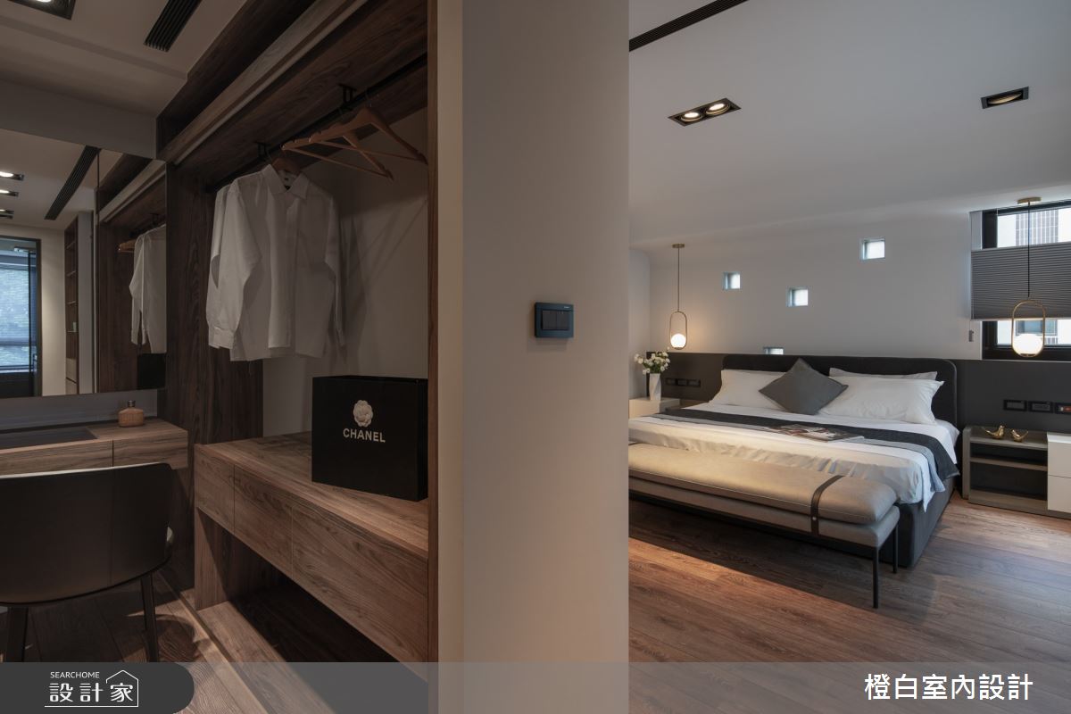 75坪毛胚屋＿現代風臥室更衣間案例圖片＿橙白室內裝修設計工程有限公司＿橙白_104美麗山林之55