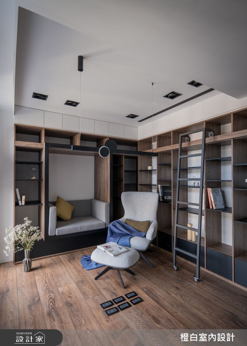 75坪毛胚屋＿現代風書房臥榻案例圖片＿橙白室內裝修設計工程有限公司＿橙白_104美麗山林之73