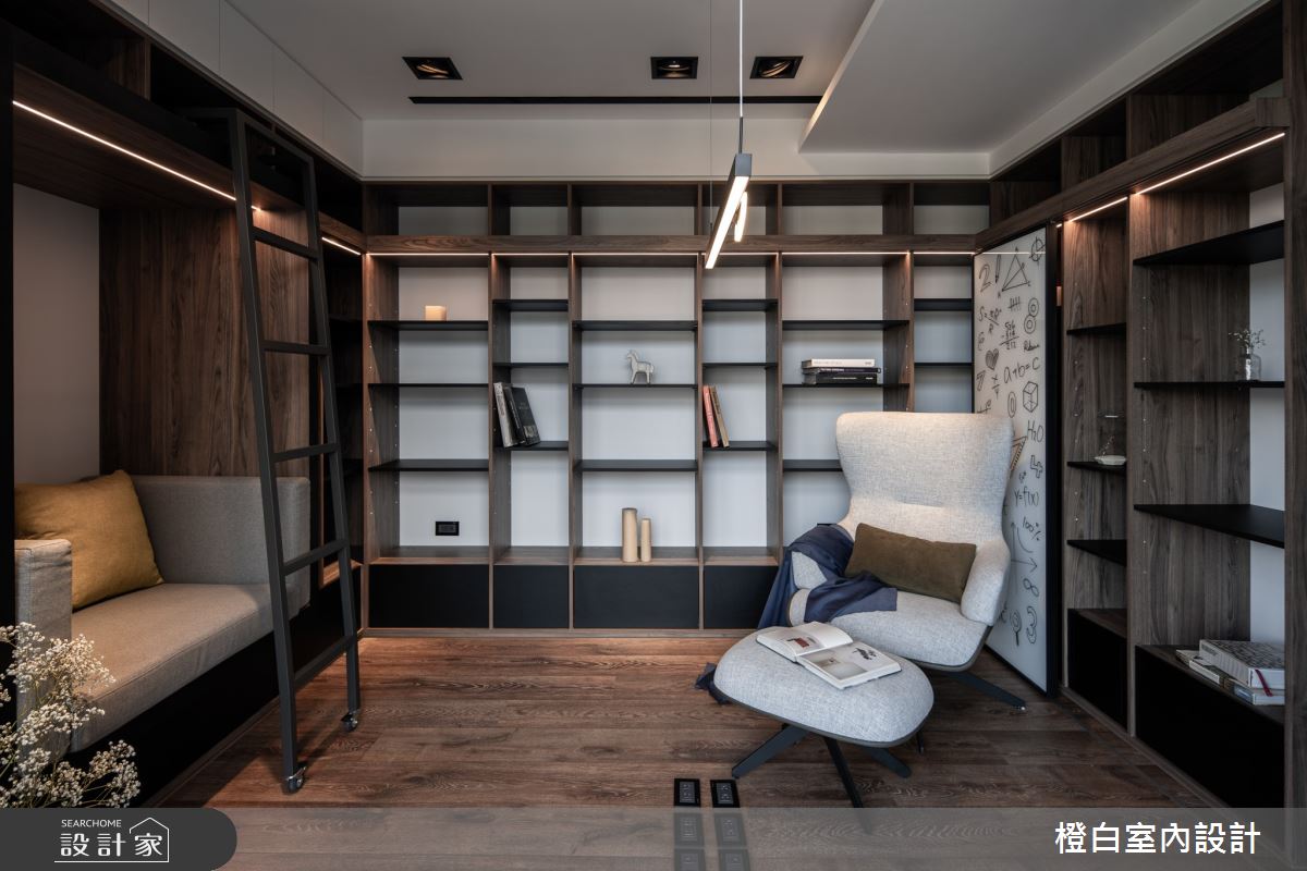 75坪毛胚屋＿現代風書房臥榻案例圖片＿橙白室內裝修設計工程有限公司＿橙白_104美麗山林之77