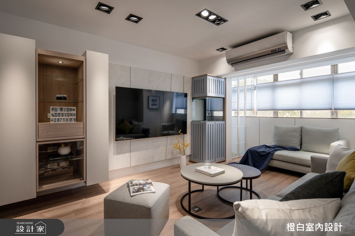 27坪老屋(16~30年)＿北歐風客廳案例圖片＿橙白室內裝修設計工程有限公司＿橙白_105大直之4