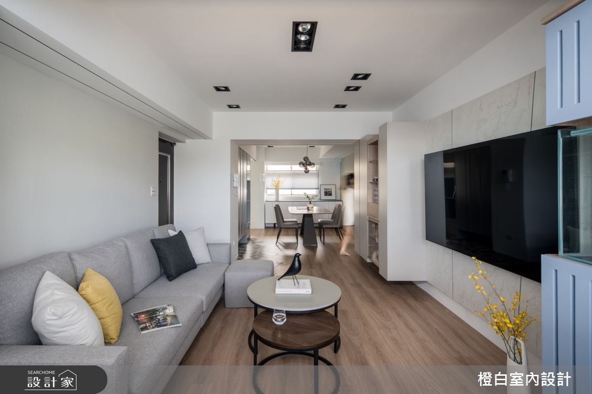 27坪老屋(16~30年)＿北歐風客廳餐廳案例圖片＿橙白室內裝修設計工程有限公司＿橙白_105大直之5