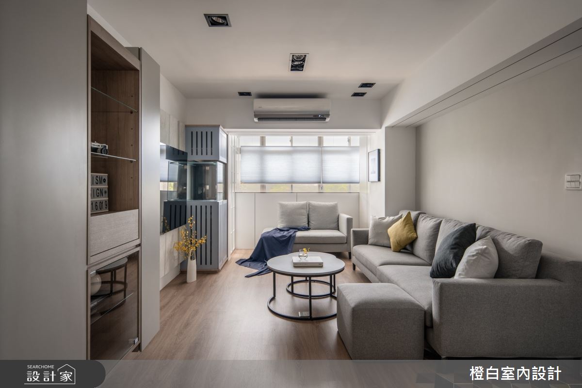 27坪老屋(16~30年)＿北歐風客廳案例圖片＿橙白室內裝修設計工程有限公司＿橙白_105大直之10