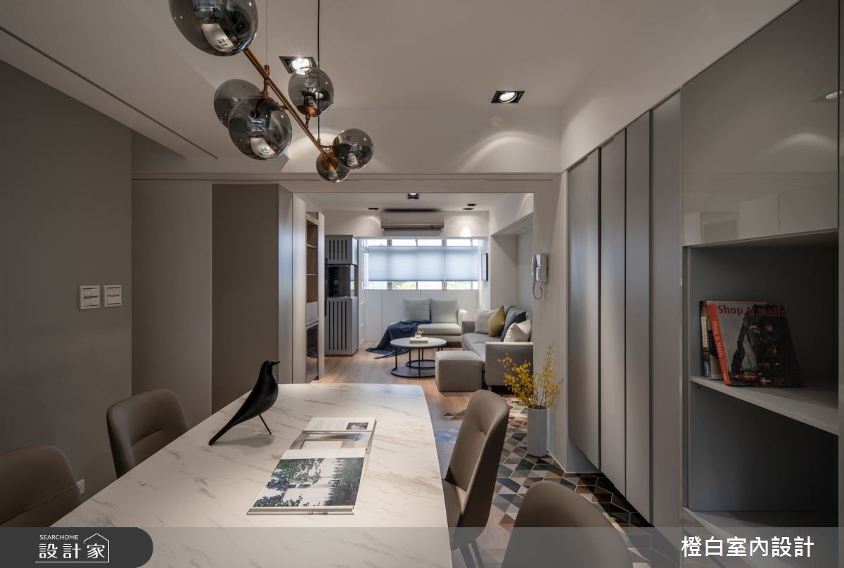 27坪老屋(16~30年)＿北歐風餐廳案例圖片＿橙白室內裝修設計工程有限公司＿橙白_105大直之25