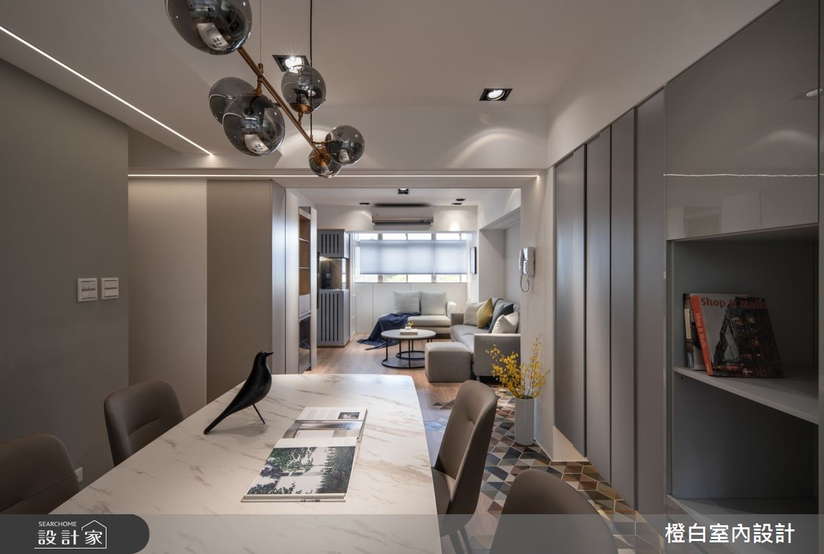 27坪老屋(16~30年)＿北歐風餐廳案例圖片＿橙白室內裝修設計工程有限公司＿橙白_105大直之26