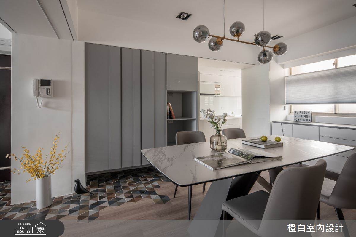 27坪老屋(16~30年)＿北歐風餐廳案例圖片＿橙白室內裝修設計工程有限公司＿橙白_105大直之29