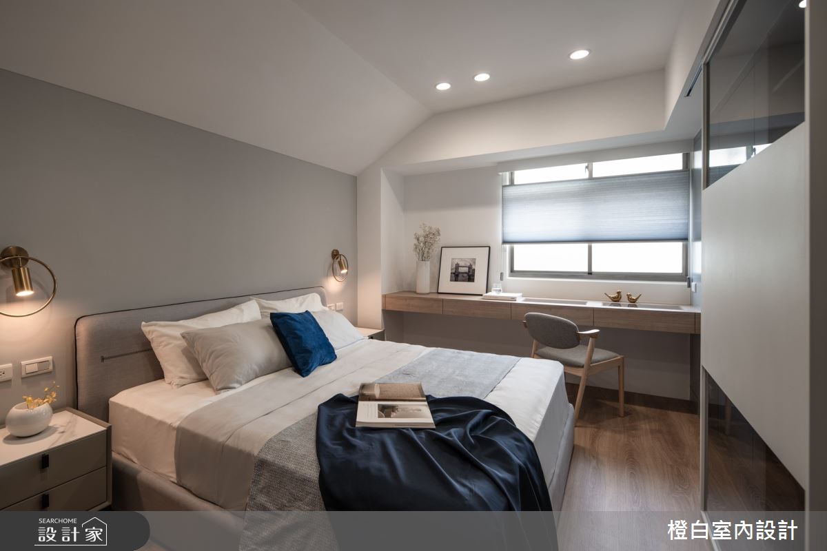 27坪老屋(16~30年)＿北歐風臥室案例圖片＿橙白室內裝修設計工程有限公司＿橙白_105大直之43