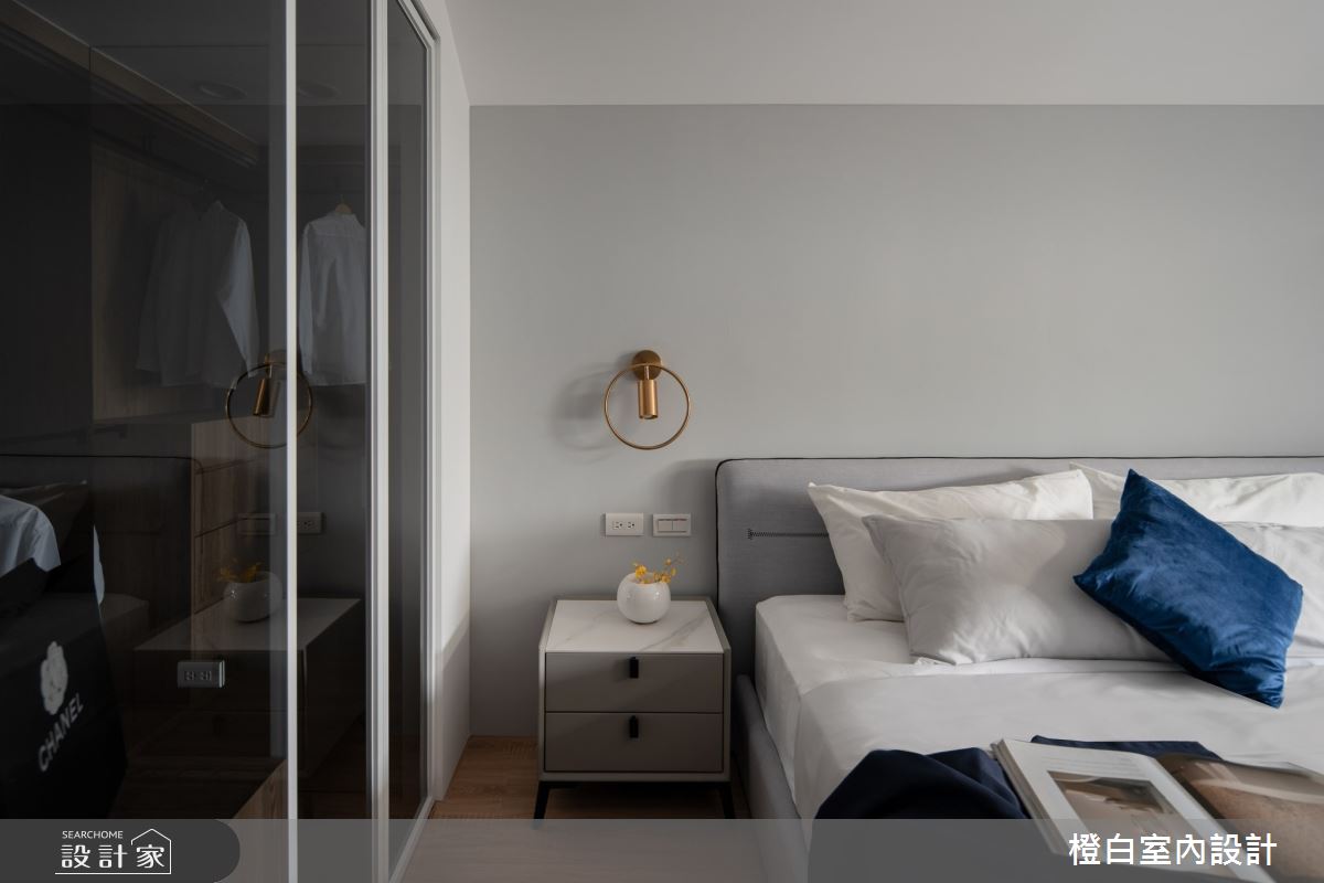27坪老屋(16~30年)＿北歐風臥室案例圖片＿橙白室內裝修設計工程有限公司＿橙白_105大直之44