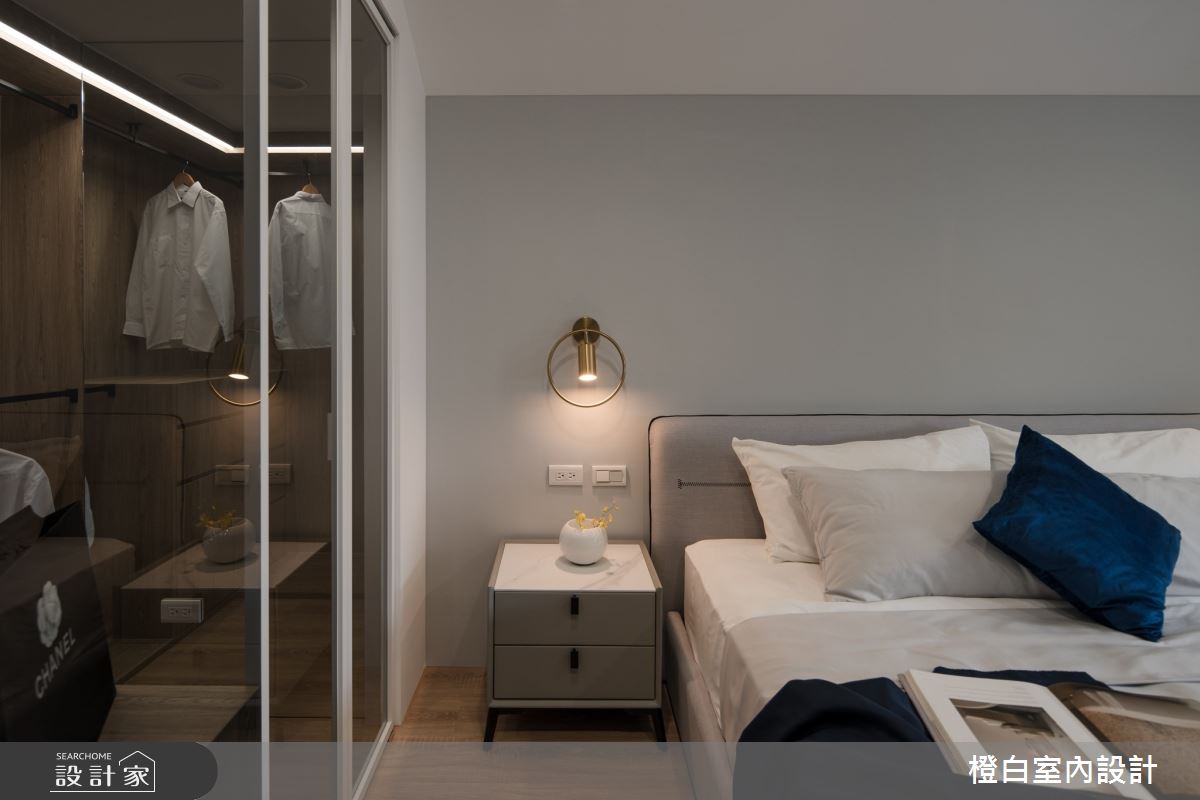 27坪老屋(16~30年)＿北歐風臥室案例圖片＿橙白室內裝修設計工程有限公司＿橙白_105大直之45