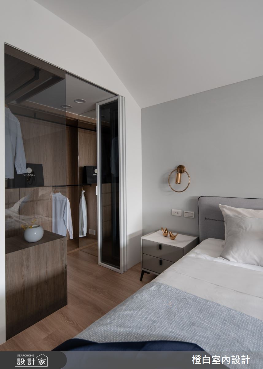 27坪老屋(16~30年)＿北歐風臥室更衣間案例圖片＿橙白室內裝修設計工程有限公司＿橙白_105大直之47