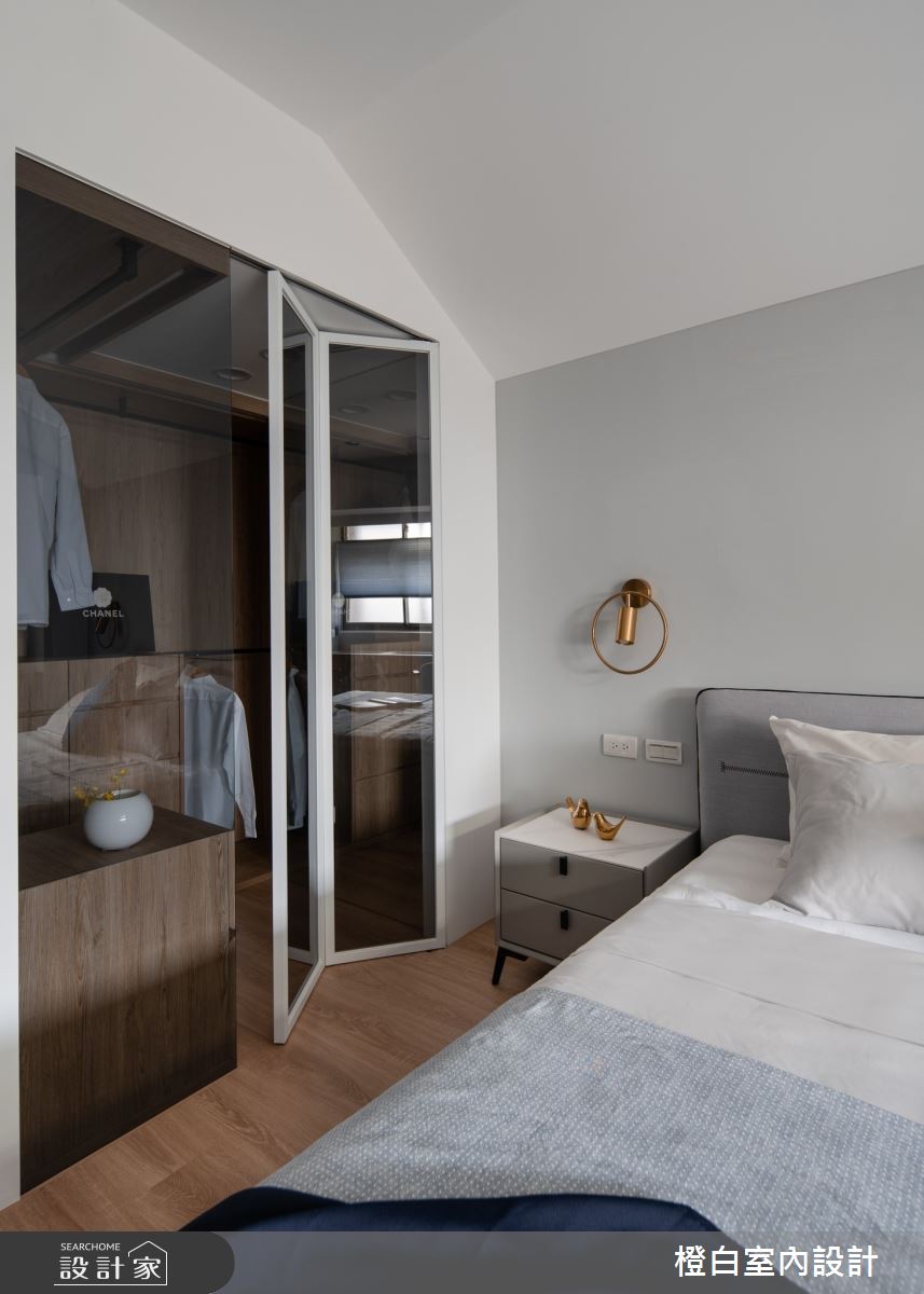 27坪老屋(16~30年)＿北歐風臥室更衣間案例圖片＿橙白室內裝修設計工程有限公司＿橙白_105大直之48