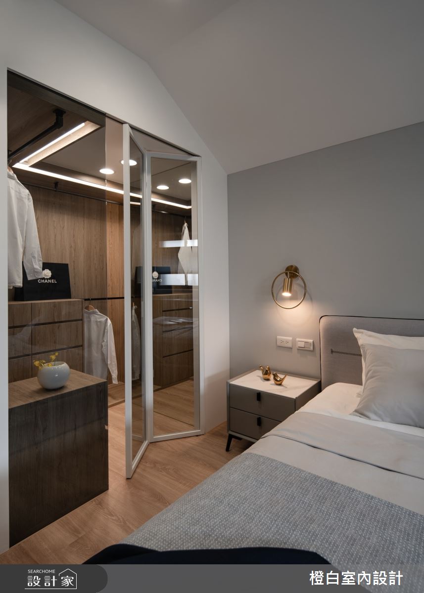 27坪老屋(16~30年)＿北歐風臥室更衣間案例圖片＿橙白室內裝修設計工程有限公司＿橙白_105大直之49