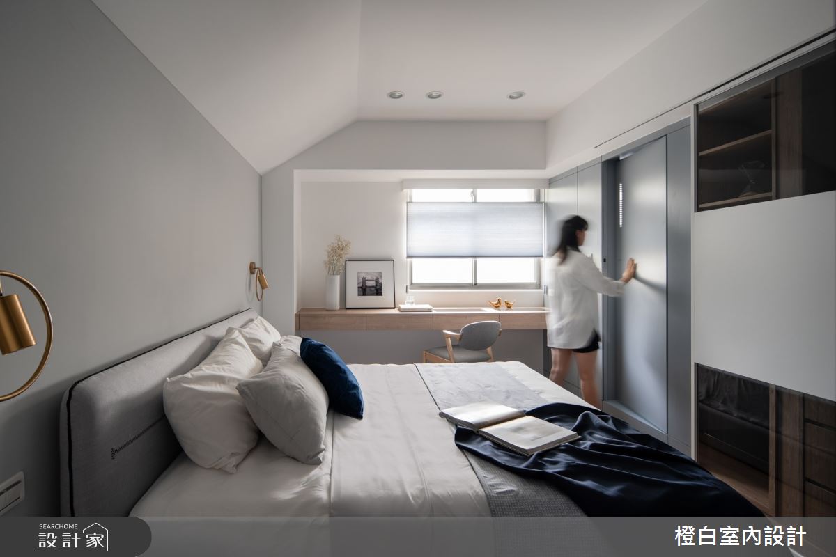 27坪老屋(16~30年)＿北歐風臥室案例圖片＿橙白室內裝修設計工程有限公司＿橙白_105大直之51