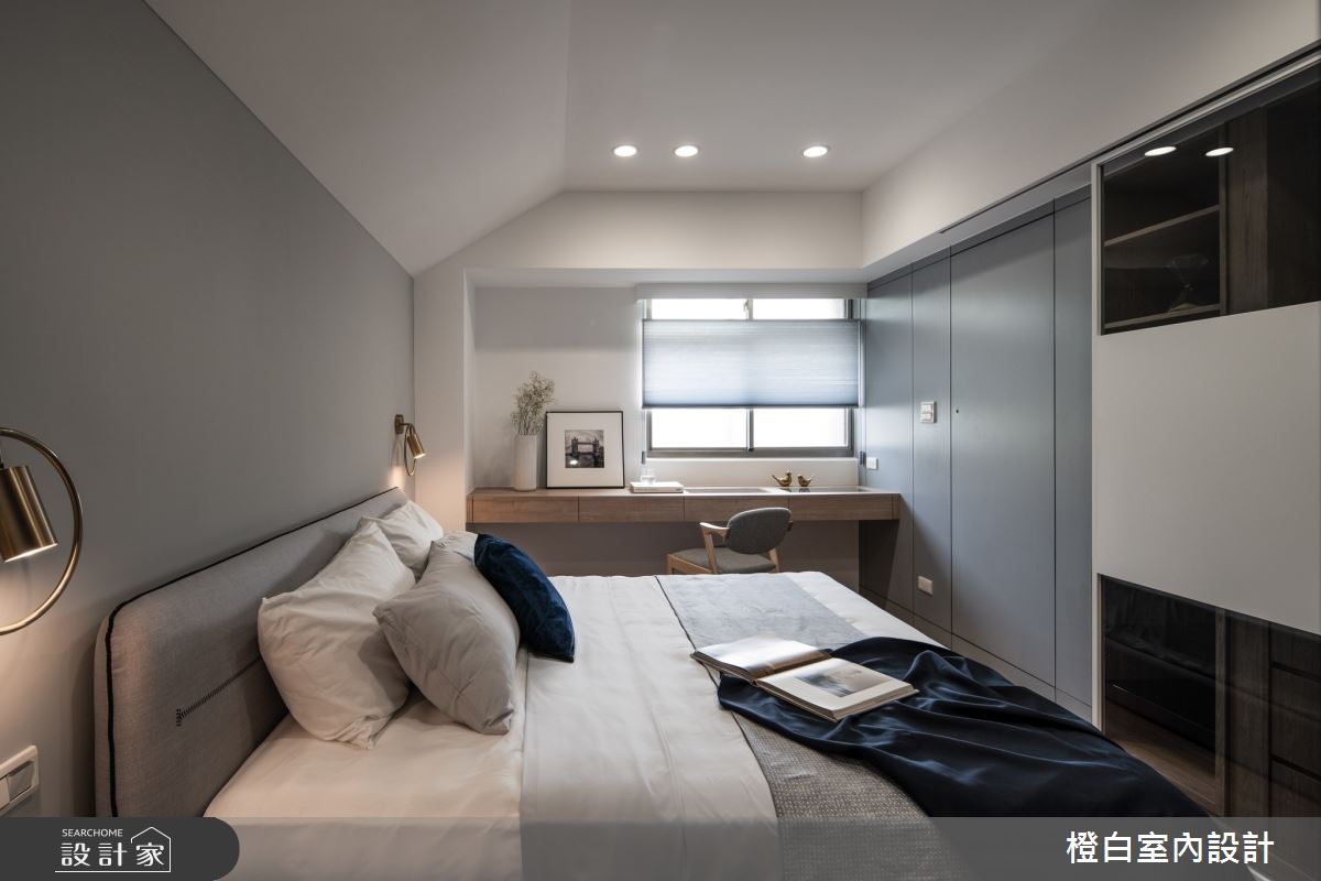 27坪老屋(16~30年)＿北歐風臥室案例圖片＿橙白室內裝修設計工程有限公司＿橙白_105大直之53